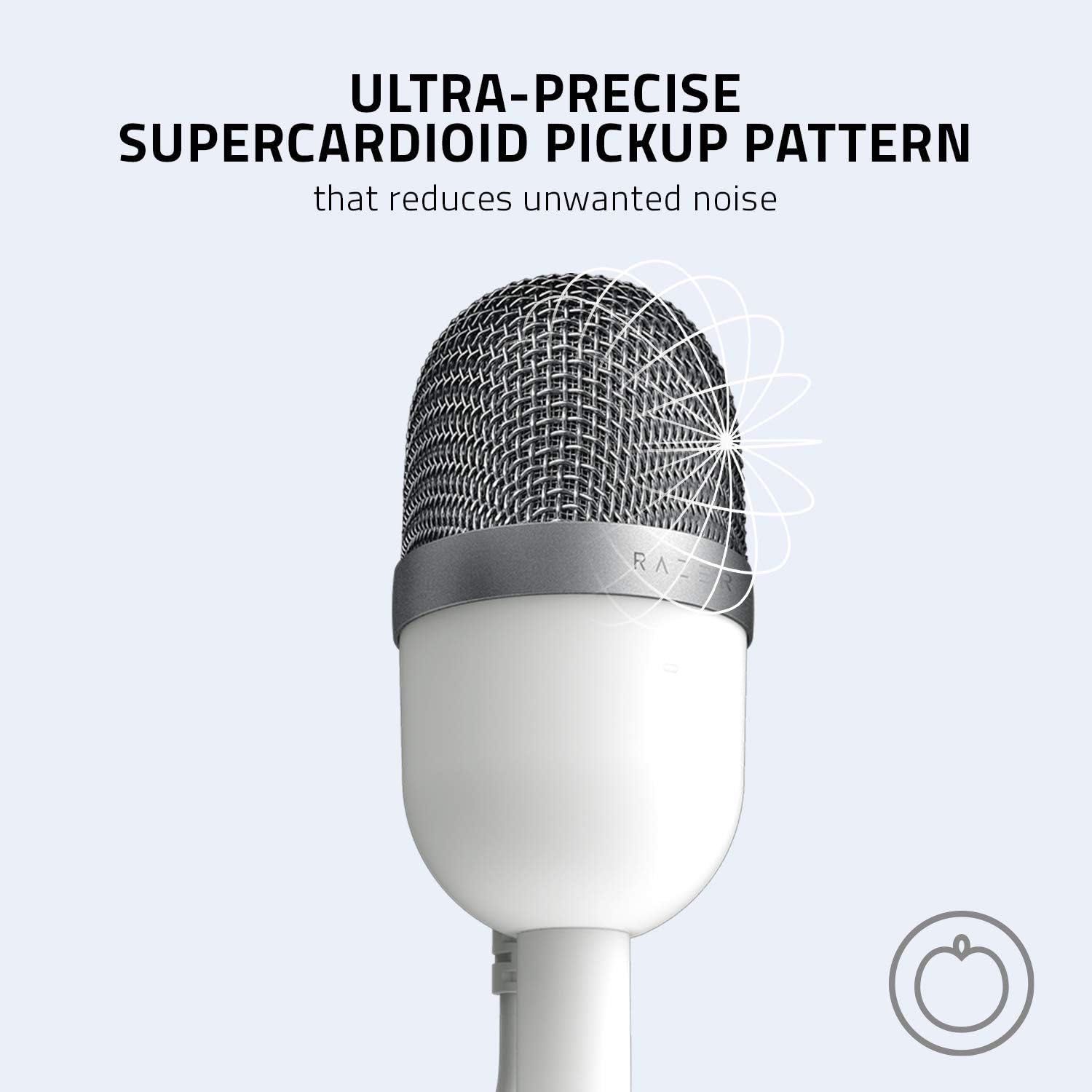 Microfon gaming Razer Seiren Mini, Alb mercury,sigilat