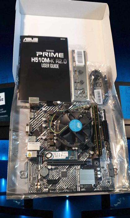 KIT Intel i5 10500 4.5 Ghz, Placa de baza H510M, 16 GB DDR4, Nvme 256