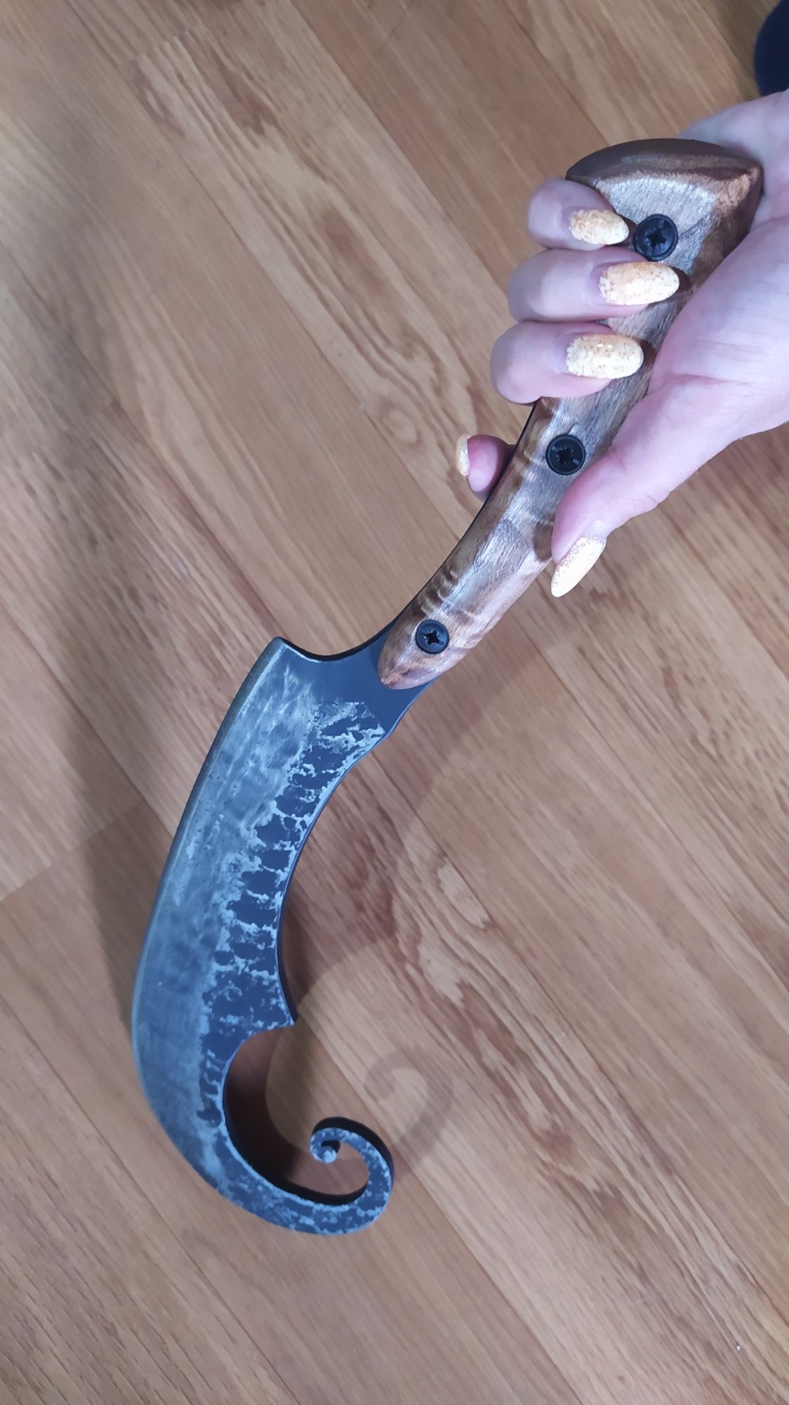 Нож кухонный, ручная работа