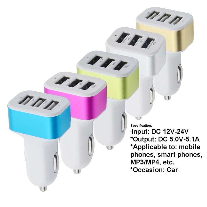 USB зарядно с волтметър на 12-24 волта за автомобили