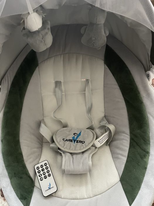 Leagan electric 360 Caretero Opti verde cu telecomanda