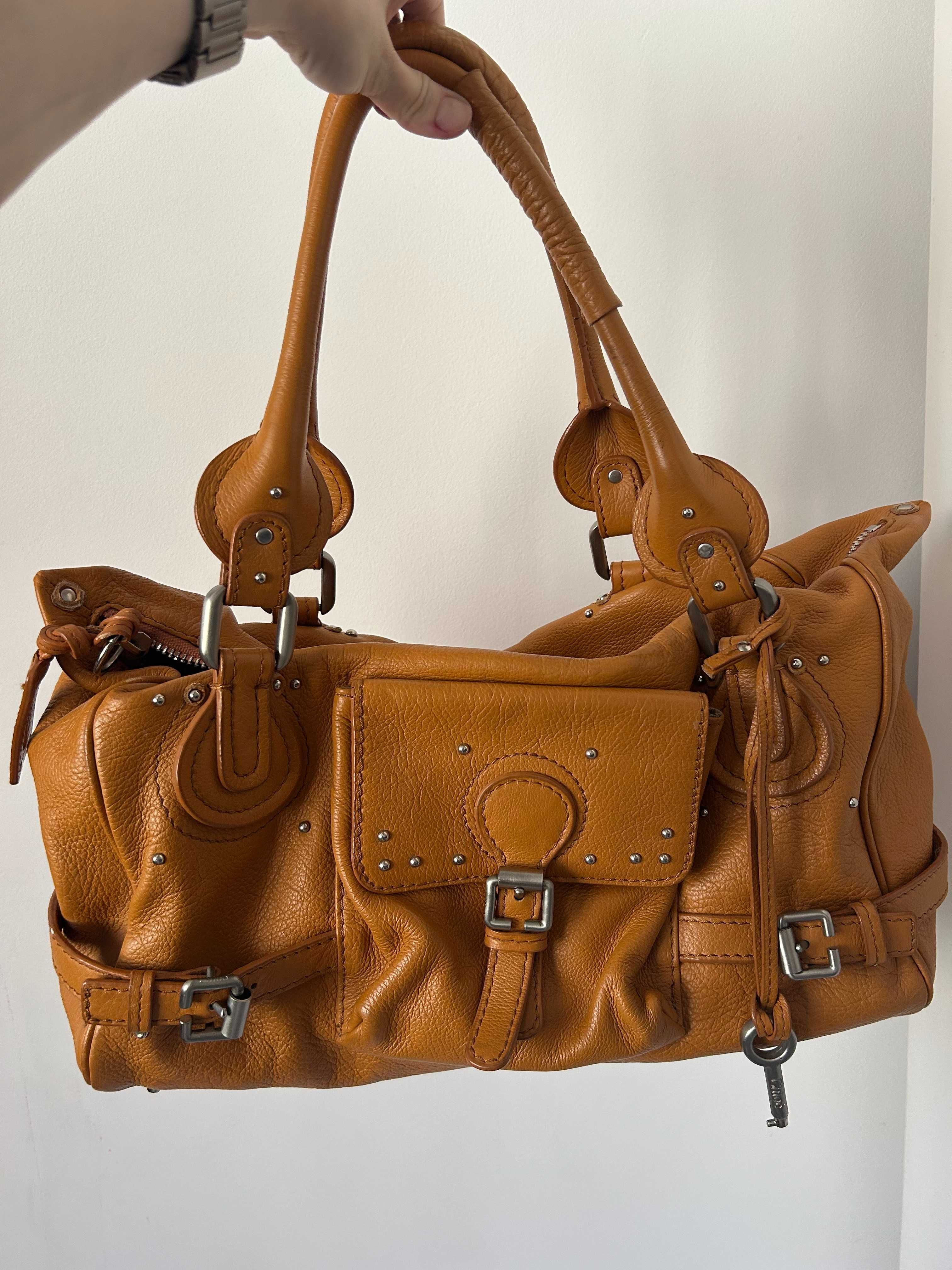 Geantă Chloé Paddington caramel