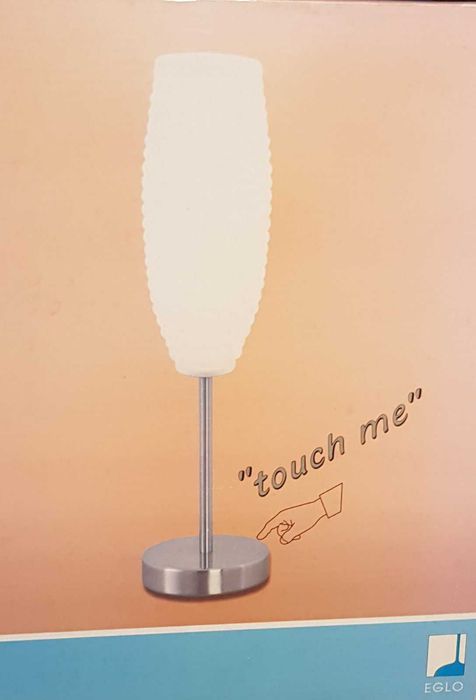 Настолна лампа с метална основа и стъкло, Функция "TOUCH"