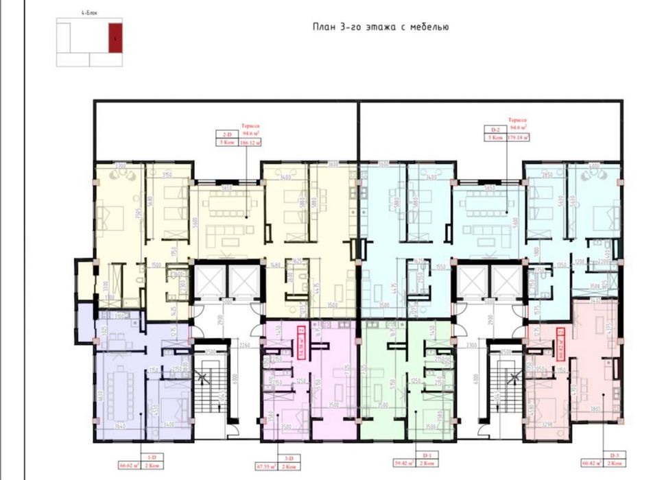 ЖК Mavera Town , квартиры 60, 65, 75, 102м2 .