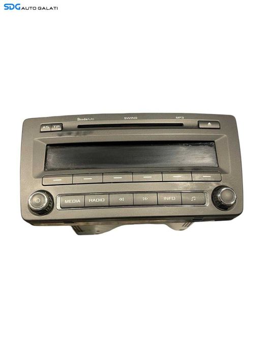 Radio CD Player Stream SkodaAuto Skoda Octavia 2 2004 - 2013 Cod 1Z0035161G [S0122]