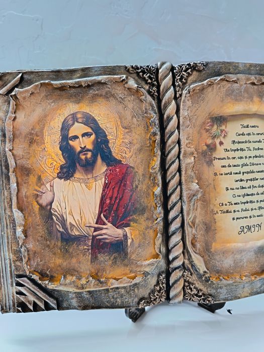 Tablou-icoană tip carte cu suport