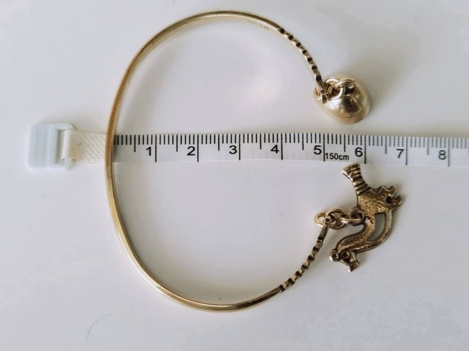 Bratara semi-fixa veche din bronz, Kalevala Koru