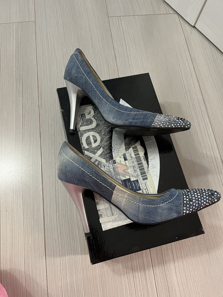 Pantofi Mexton din denim