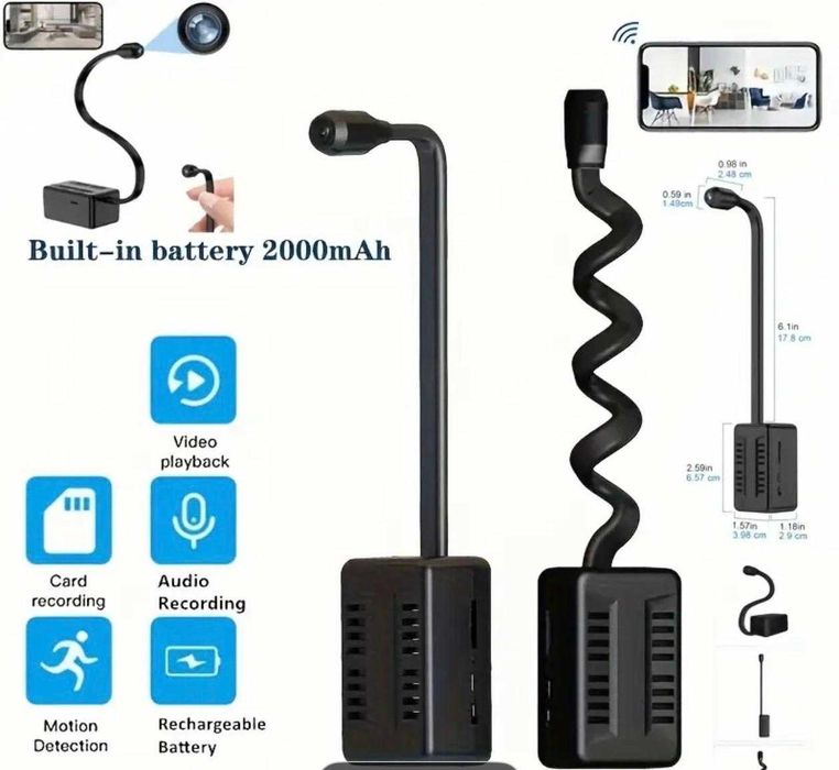 Скрита Wi-Fi камера с USB накрайник, видеонаблюдение, шпионска камера