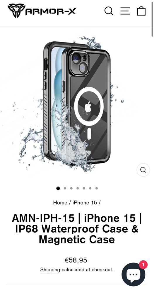 Кейс / калъф iPhone 15 Armor-X