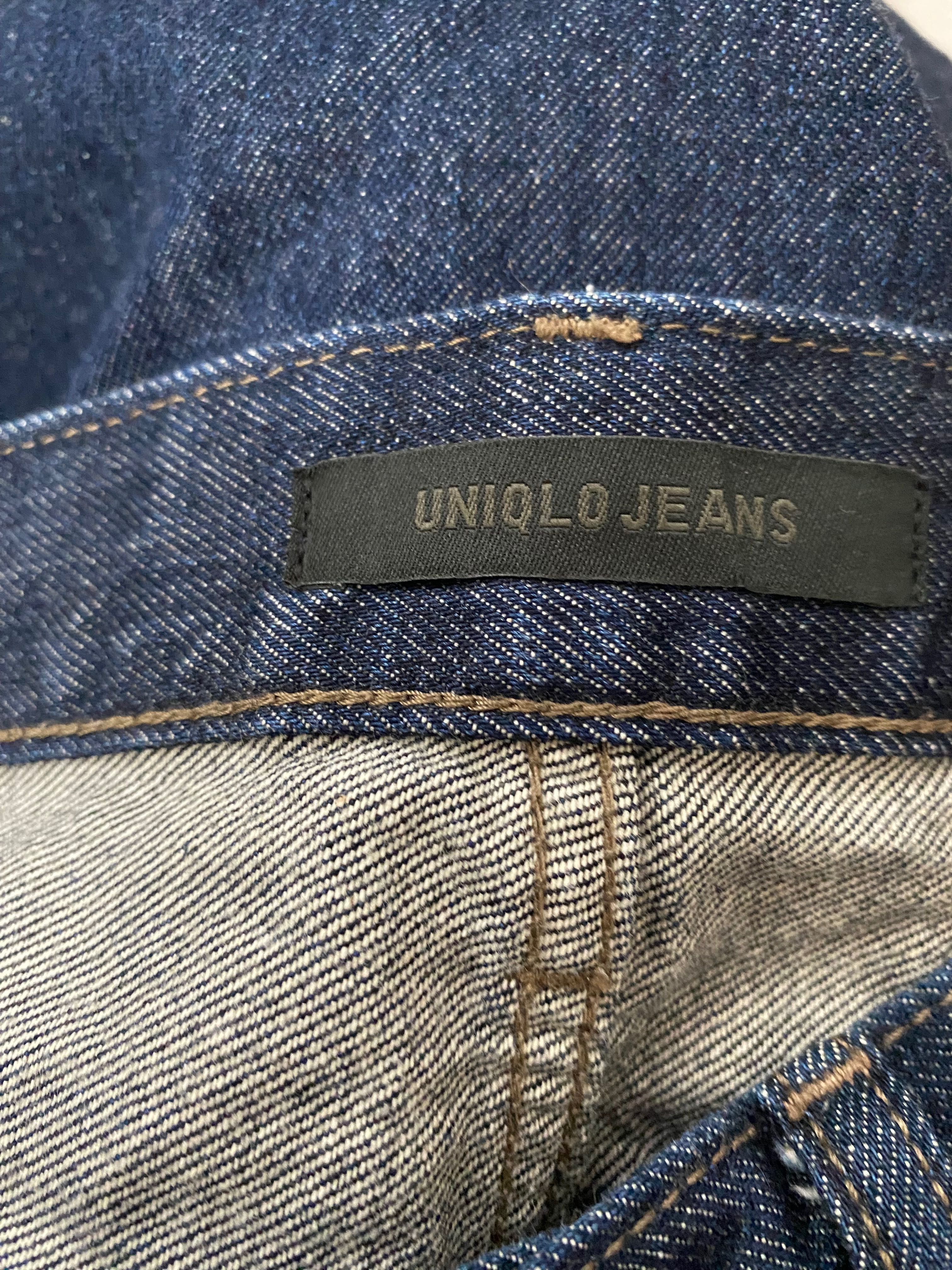 Uniqlo jeans тъмно сини дънки