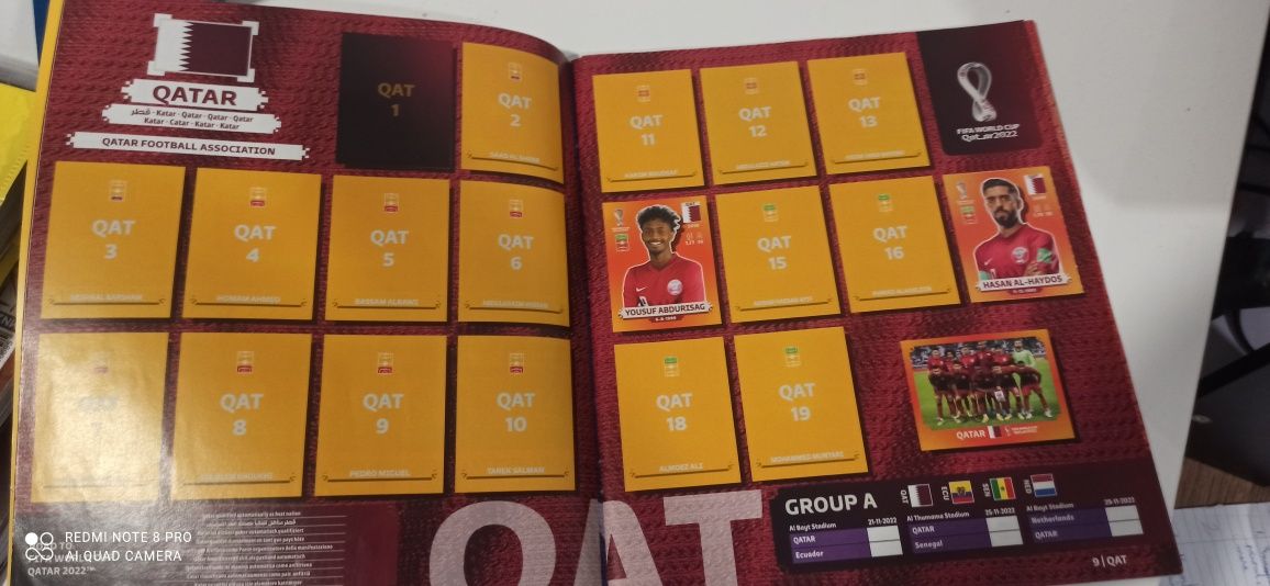 Album Panini world cup qatar necompletat mai multe în descriere