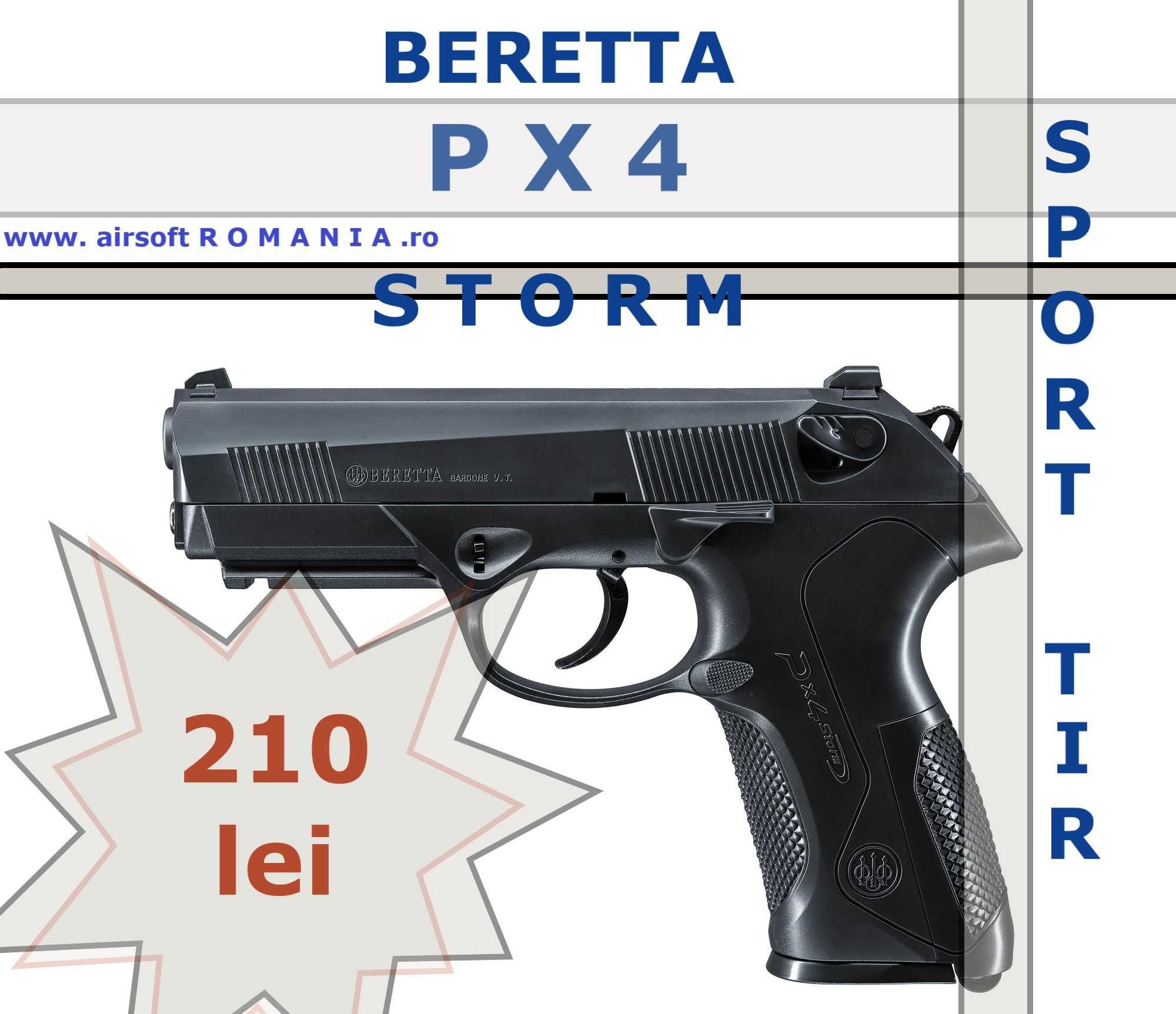 Pistol PX4 Beretta  S T O R M  0.5 Joules - METAL slide airsoft