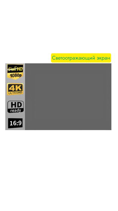 Полотно для проектора|Проекционный экран 4К