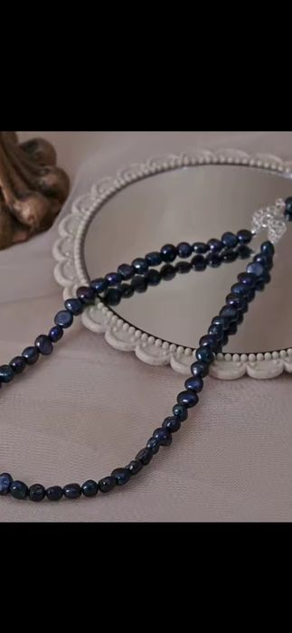 Colier din perle naturale de apa dulce și Argint 925, 2 modele