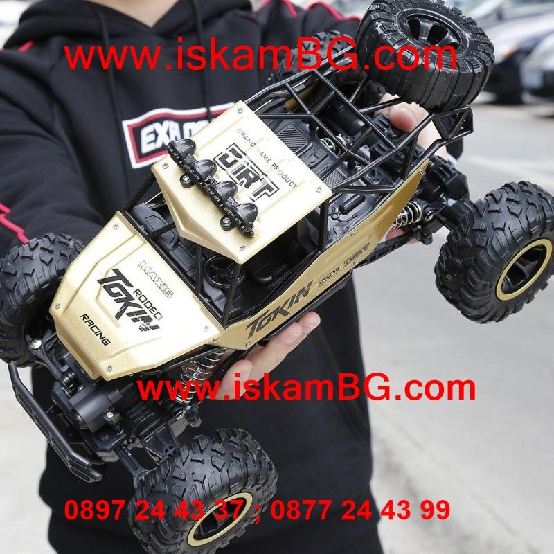 Детска количка голям джип ROCK CRAWLER 4Wd с дистанционно устройство