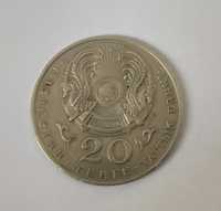 20 тенговая монета 1993 года состояние отличное.