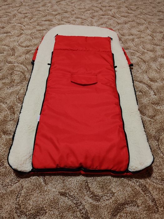 Sac de iarna pentru cărucior, lână naturală