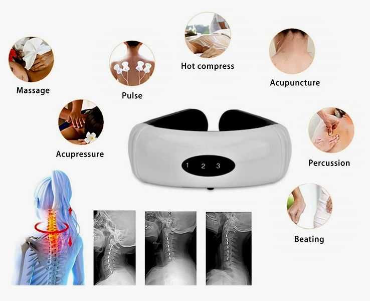 Електроимпулсен магнитен Масажор за врат гръб,корем,крака,шиацу