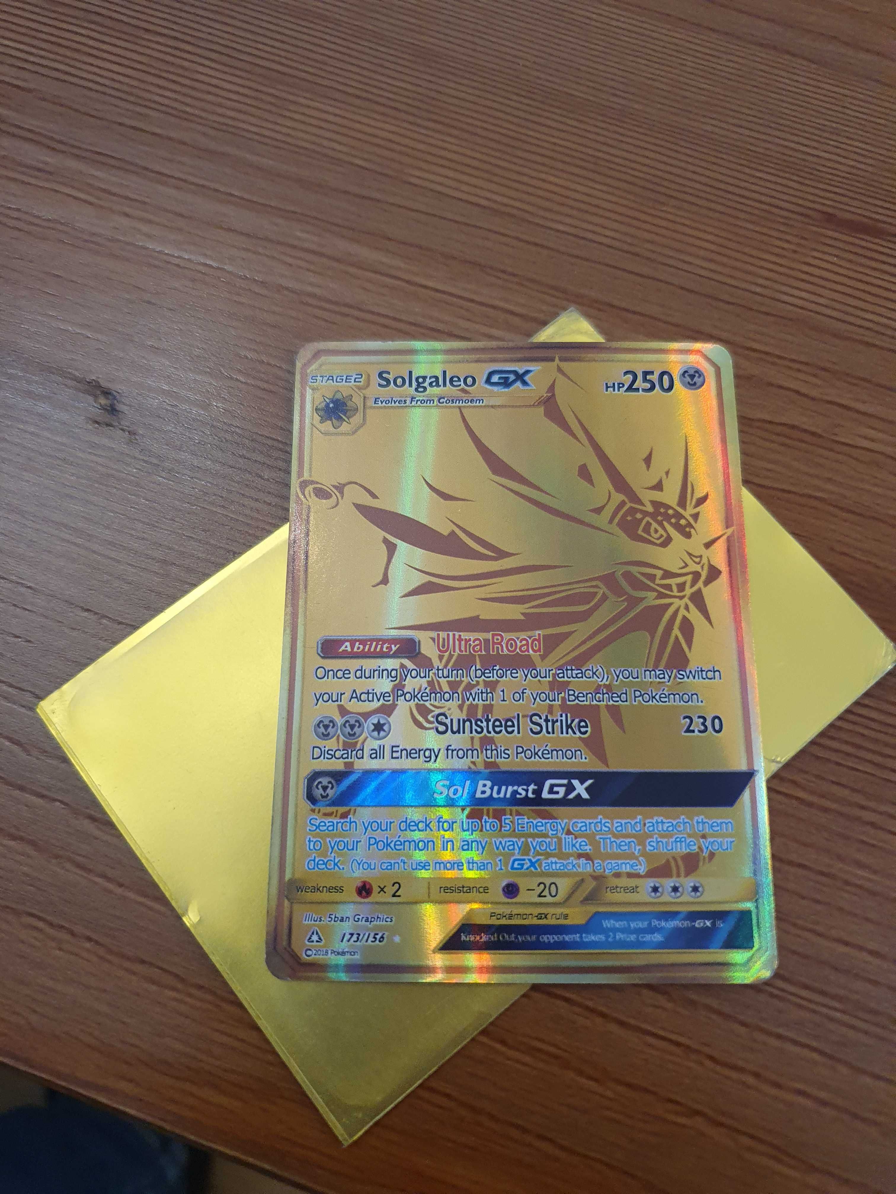 Carte pokemon Solgaleo GX