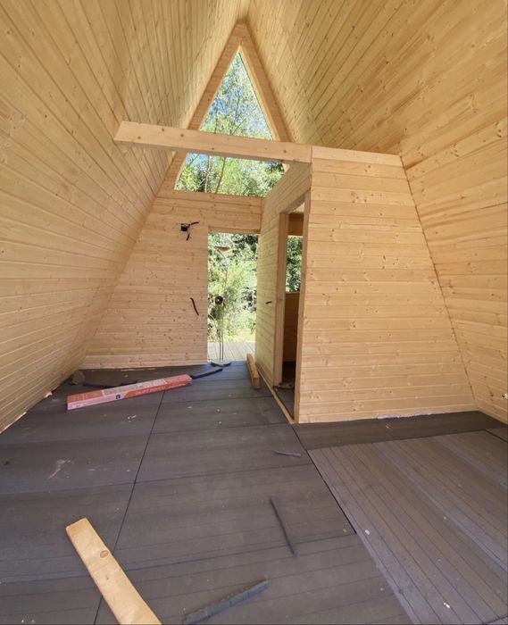 Vand cabane tip A frame