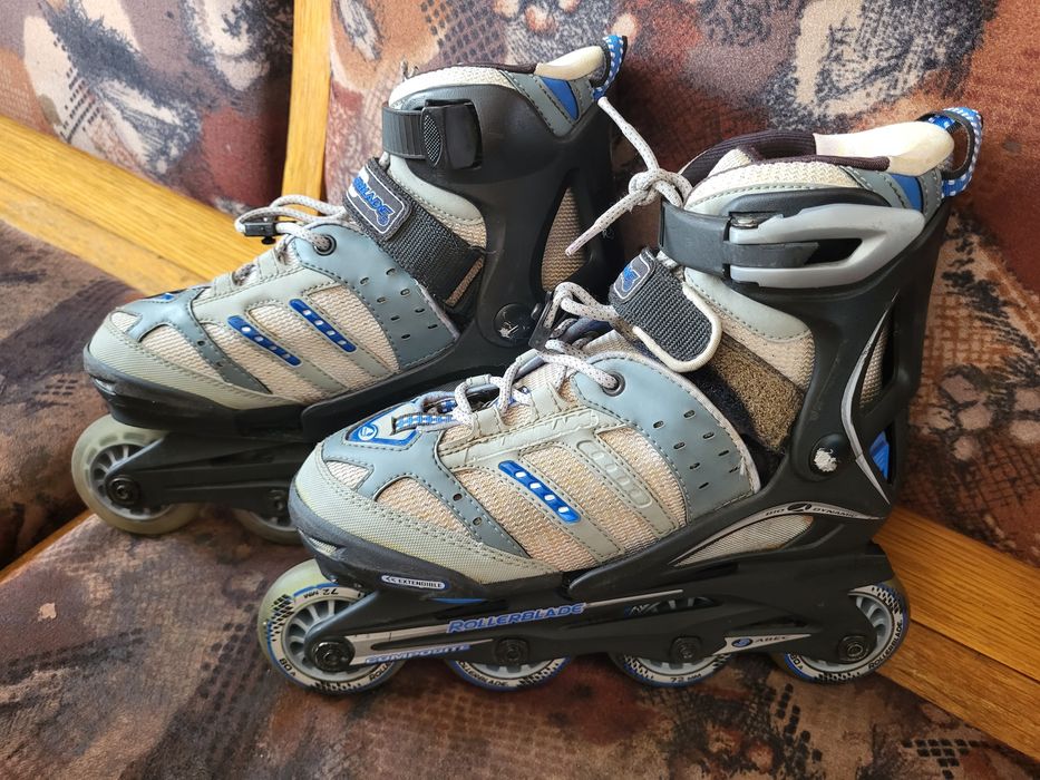 Role Reglabile Gri-Negru Blade