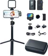 Kit Vlogging Nou - Fulaim X5-VK, Microfon, Lavaliera , RGB Light