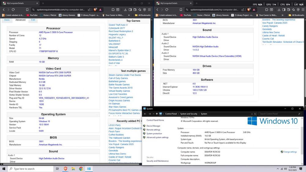 Pc Desktop RTX 2080 Super Calculator Ryzen 5 Asus X570