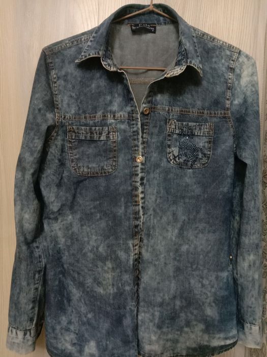 Джинсовая рубашка для девочек