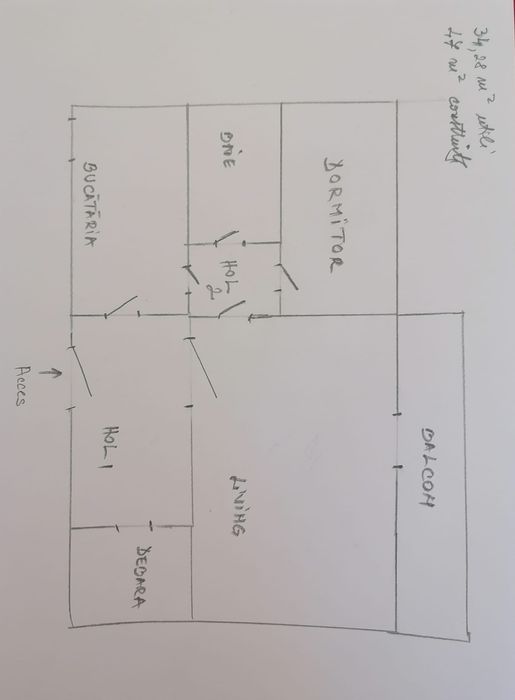 Vand apartament 2 camere