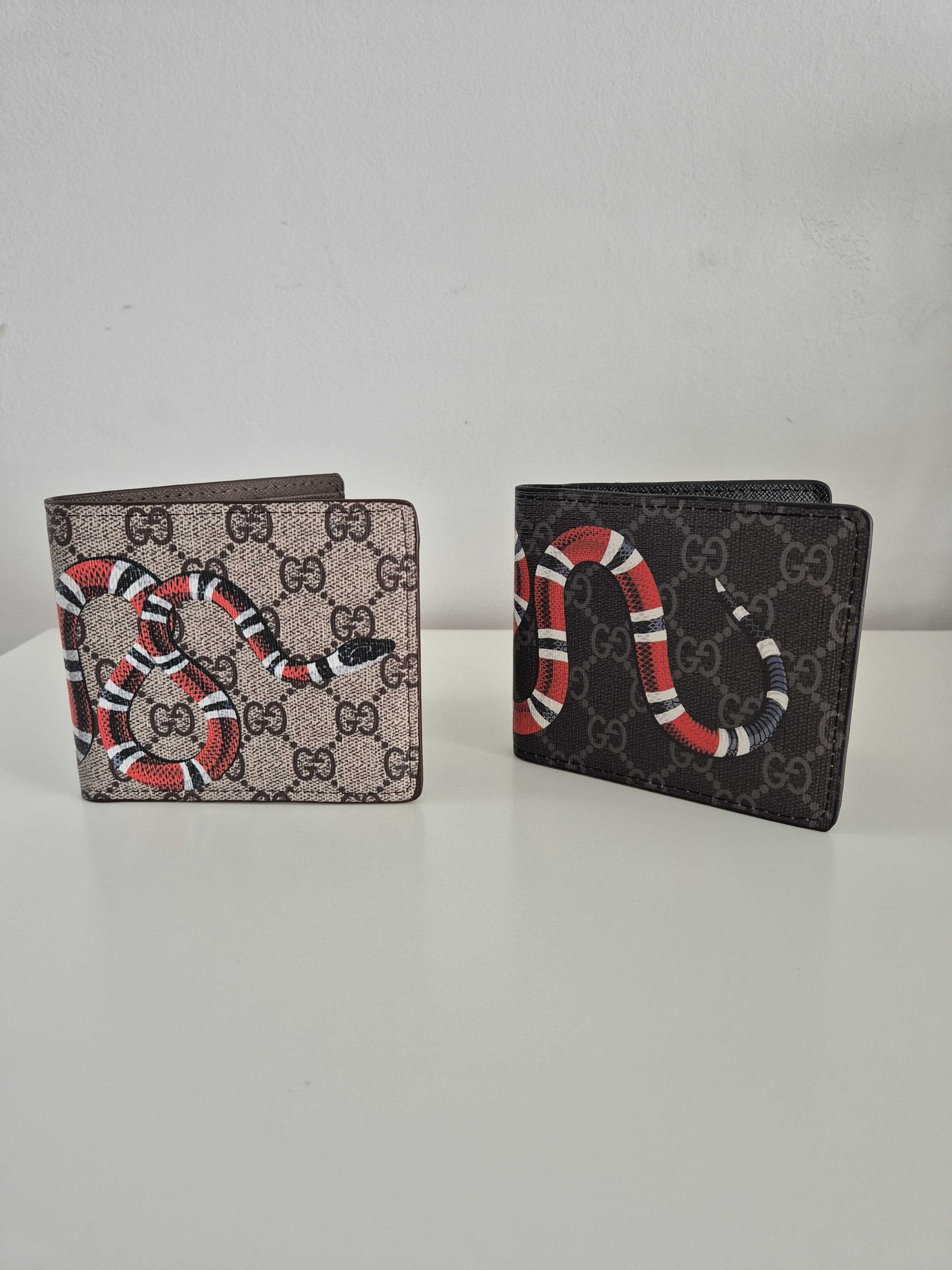 Portofel Gucci Snake Negru/Apricot