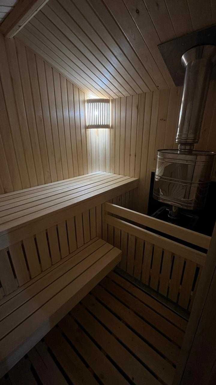 Мобильная баня из мини бруса Астана