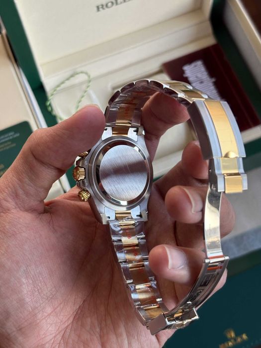 Rolex Daytona  Two Tone Yellow Gold Champagne Dial