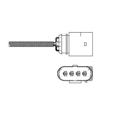 Sonda Lambda Audi A4 (B5) 1994-2001, A4 (B6) 2000-2004, A4 (8ec, B7) 204-2007; Vw Passat (3b2/ 3b3) 1996-2005, Skoda Superb 2001-2008; motorizare 1.6; 2.0 benzina