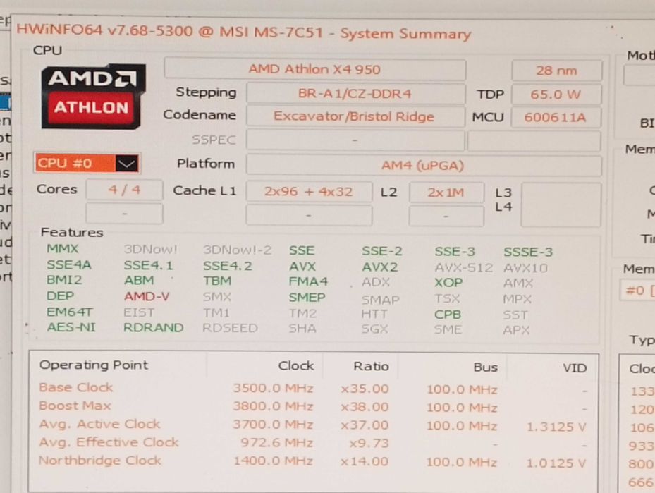 Комплект АМ4 cpu +fan +ram ddr4