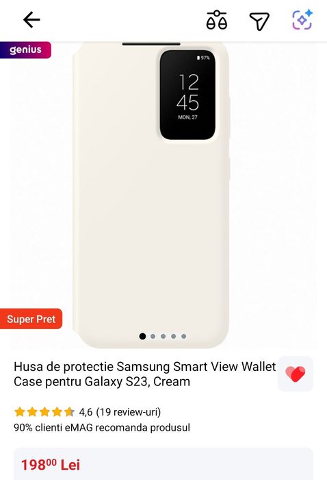 Husă Smart View Samsung Galaxy S23 - Sigilată - Super Preț !