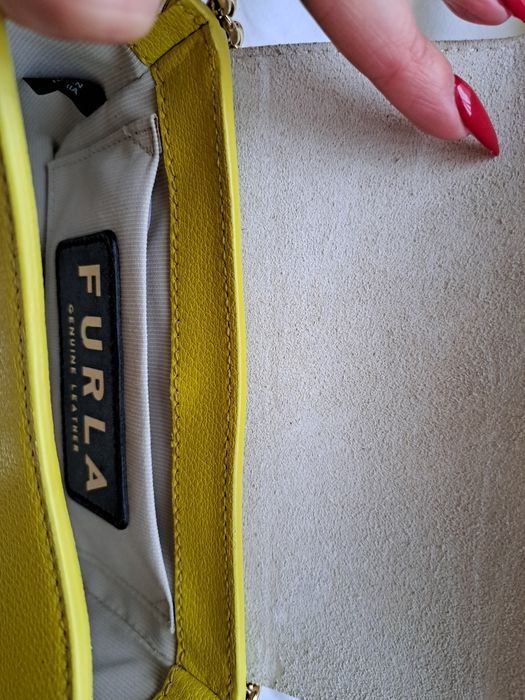 Чанта Furla естествена кожа