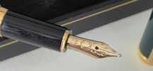 Stilou Montblanc Noblesse verde, penita aur 14K OB
