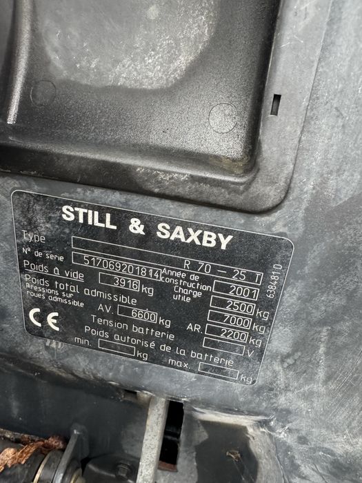 Stivuitor still R70-25 gaz ridicare 2,5t 4m
