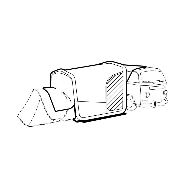 Adăpost living cu structură gonflabilă - produs resigilat Decathlon