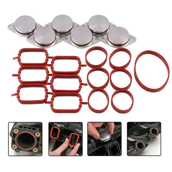 Kit dopuri garnituri anulare clapete admisie BMW 3.0 diesel motor M57