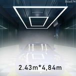 LED правоъгълно осветление таван гараж лед лампа ярка светлина студио