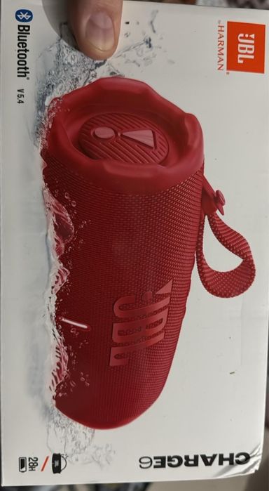 JBL Charge 6, Powerbank, rosu, sigilata, transport inclus