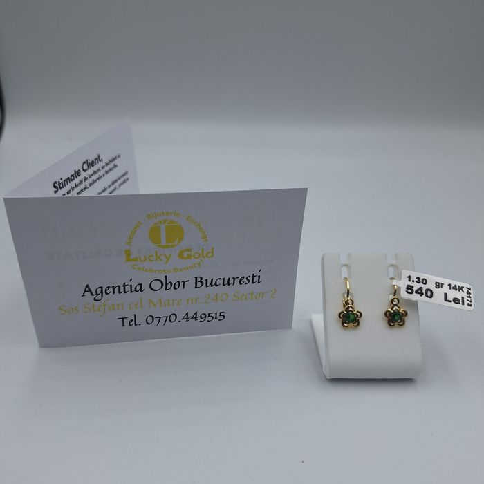 Cercei Aur 14K 1,30Gr )#46781