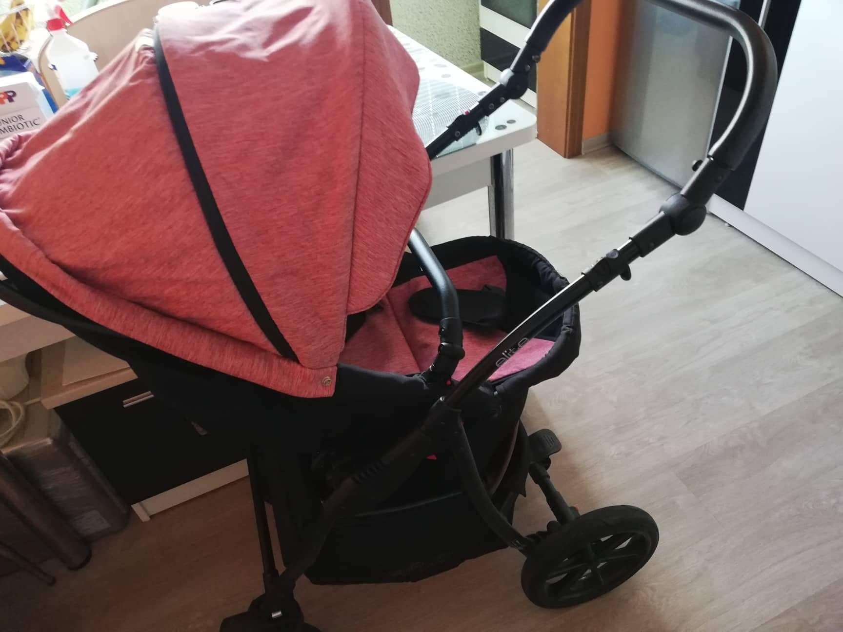 Бебешка количка Expander Elite, Розов / Черен