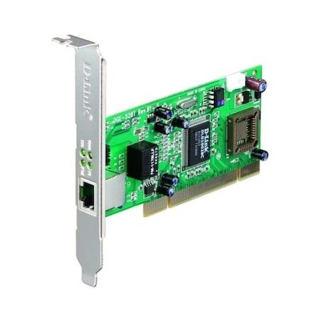 Placa de retea D-Link Gigabit PCI Bus 2.1 2.2, 32 Bit, 1000BaseT