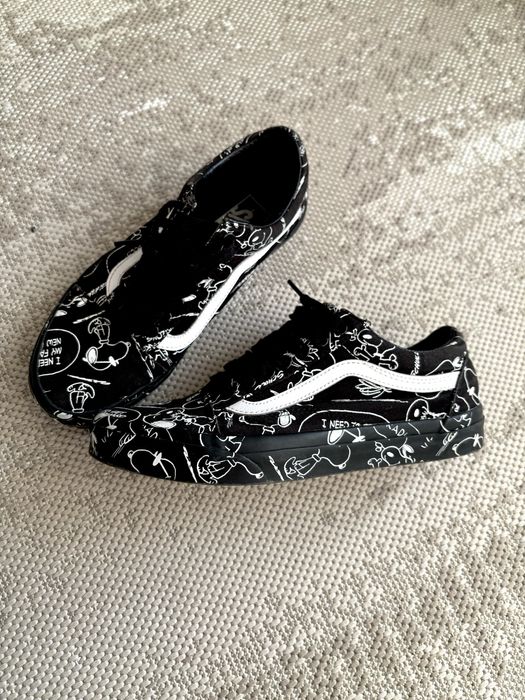 Tenisi Vans Old Skool X Peanuts Snoopy Black White