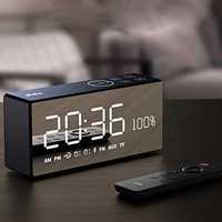 boxă portabilă Bluetooth dido X9, 10 W, ceas mare luminat alarmă radio