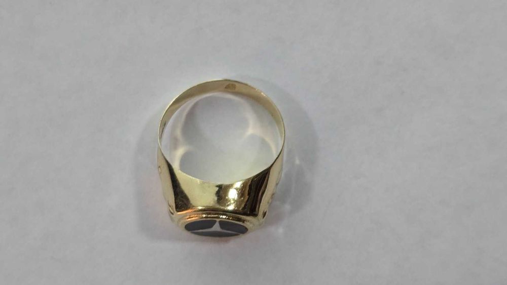Златен мъжки пръстен 14 карата Mercedes