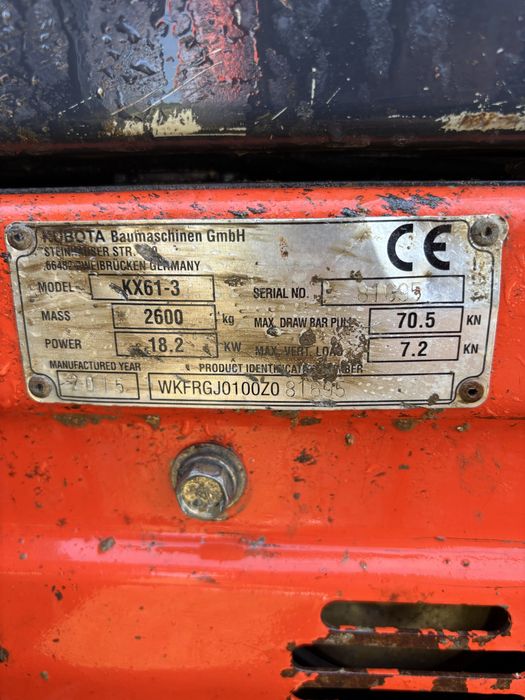 Excavator Kubota KX 61-3 ,3 tone
